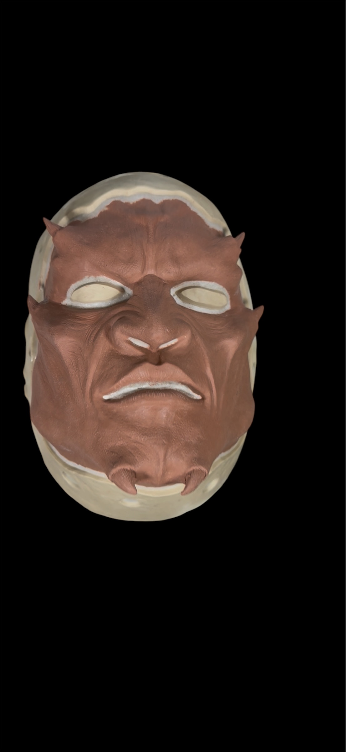 Demon Face prosthetic, unpainted