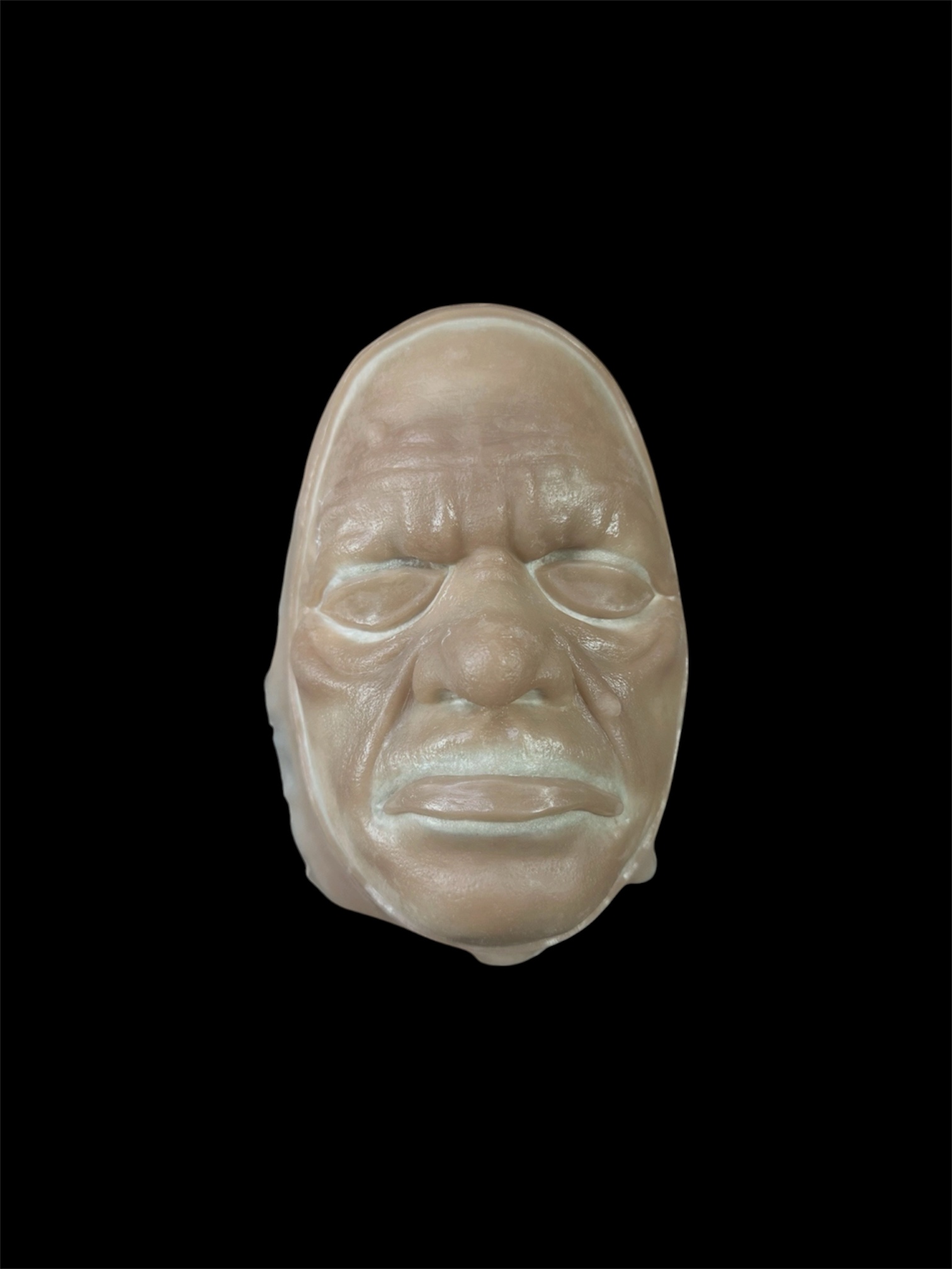 Old Age full-face prosthetic, unpainted