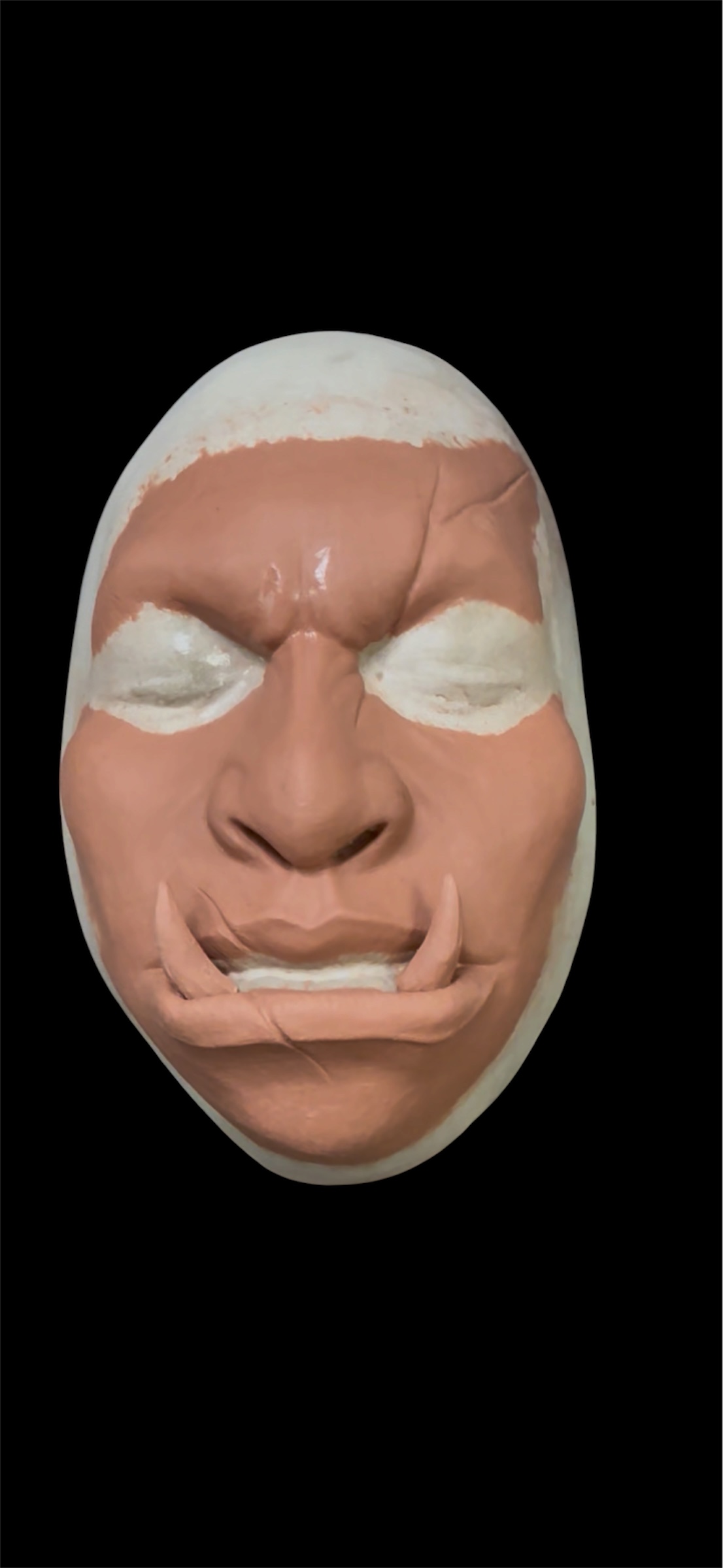 Orc Face prosthetic, unpainted